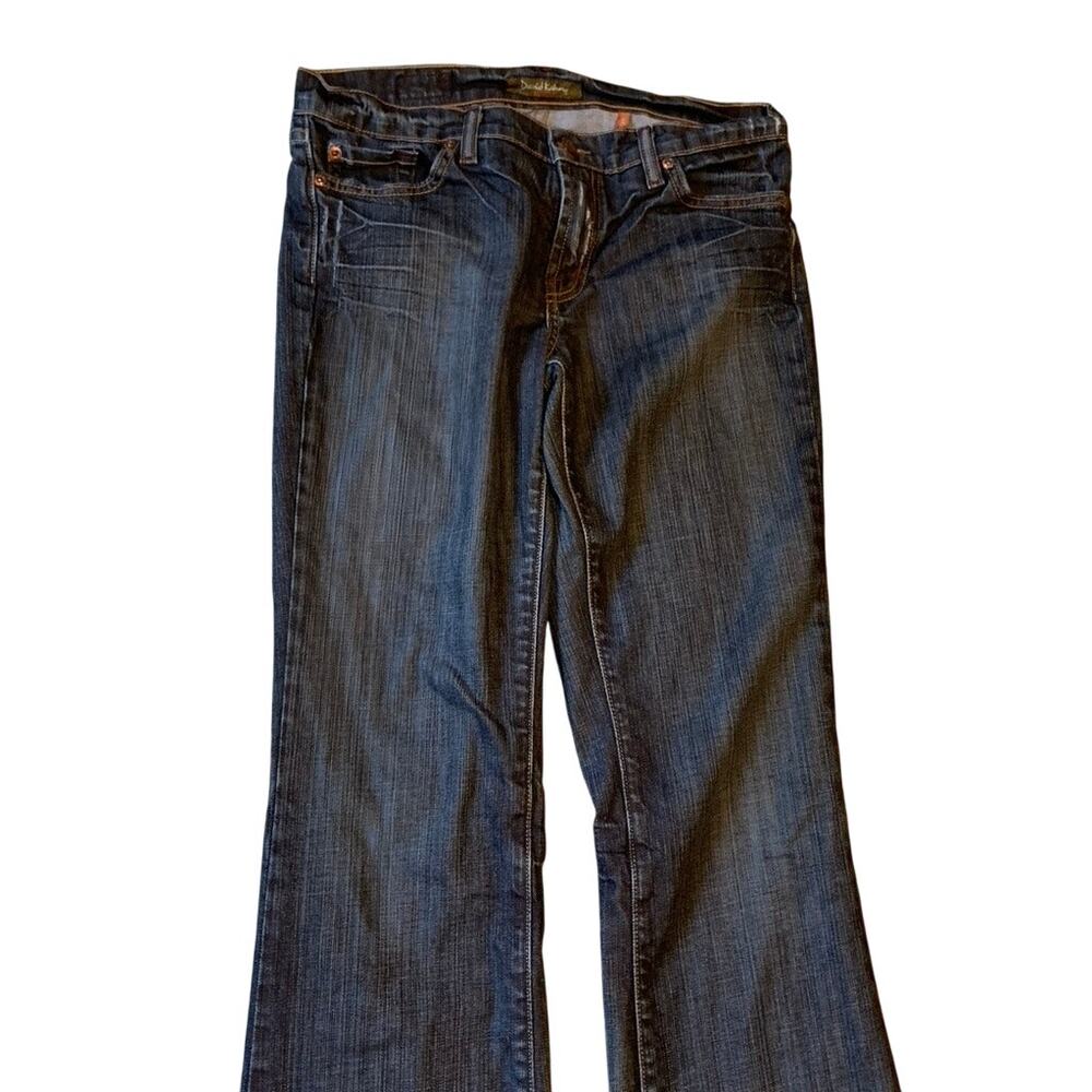 David Kahn Jeans Women Size 29 Nikki Wide Leg 30x32 Blue Bootcut Med Wash - Picture 3 of 12